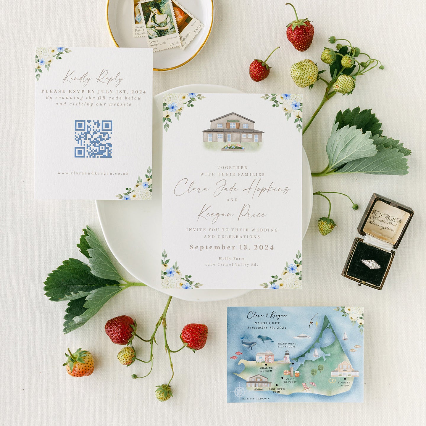 Wedding Map Invitation Set (Design Only)